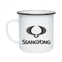 Кружка емальована SsangYong Logo - PrintSalon