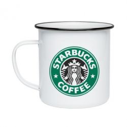 Кружка эмалированная Starbucks Logo - PrintSalon
