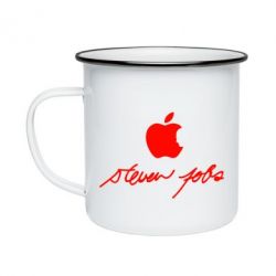 Кружка эмалированная Steve Jobs - PrintSalon
