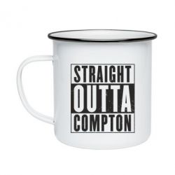 Кружка эмалированная Straight outta compton