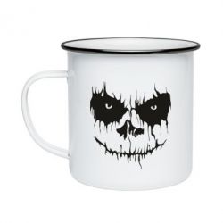 Кружка емальована Страшна морда для світлого - PrintSalon