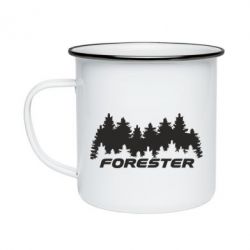 Кружка эмалированная Subaru Forester - PrintSalon