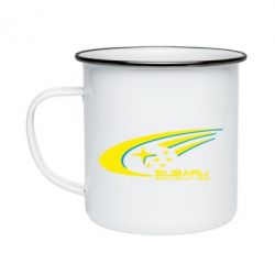 Кружка эмалированная Subaru WRT - PrintSalon