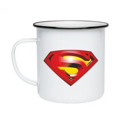 Кружка эмалированная Superman Emblem - PrintSalon