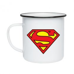 Кружка эмалированная Superman Symbol - PrintSalon
