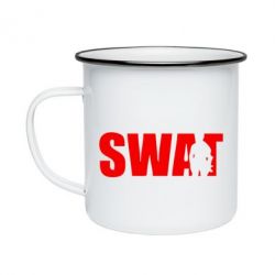 Кружка эмалированная SWAT - PrintSalon
