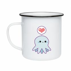 Кружка эмалированная Sweet Octopus - PrintSalon