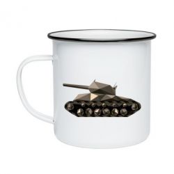 Кружка емальована Танк - PrintSalon