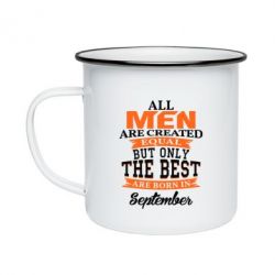 Кружка эмалированная The best men are born in September