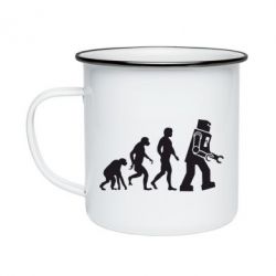 Кружка эмалированная The Bing Bang theory Evolution - PrintSalon