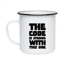 Кружка эмалированная The code is strong with this one - PrintSalon