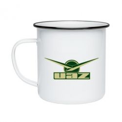 Кружка эмалированная UAZ Лого - PrintSalon