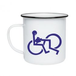 Кружка эмалированная удовольствие - PrintSalon