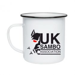 Кружка эмалированная UK Sambo Association - PrintSalon