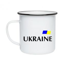 Кружка емальована FLAG UKRAINE - PrintSalon