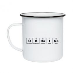 Кружка эмалированная UKRAINE (Таблица Менделеева) - PrintSalon