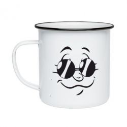 Кружка емальована В окулярах - PrintSalon