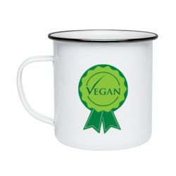 Кружка емальована Vegan - PrintSalon