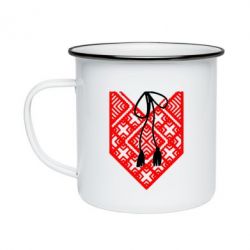 Кружка эмалированная Вишиванка з зав'язкою - PrintSalon