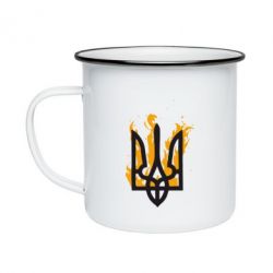 Кружка эмалированная Вогняний Герб - PrintSalon