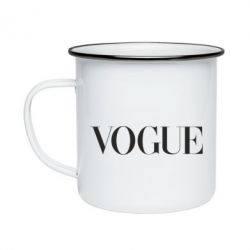 Кружка емальована Vogue