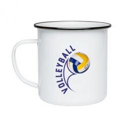 Кружка эмалированная Волейбол - PrintSalon