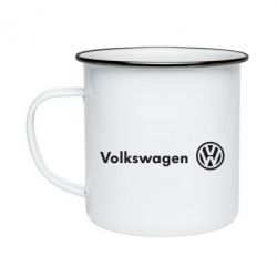 Кружка эмалированная Volkswagen Motors - PrintSalon
