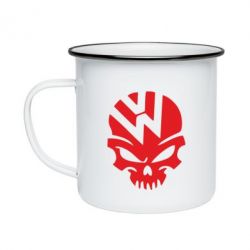 Кружка эмалированная Volkswagen Skull - PrintSalon