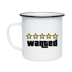 Кружка емальована Wanted GTA