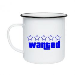 Кружка эмалированная Wanted - PrintSalon
