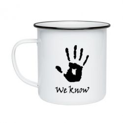 Кружка емальована We know - PrintSalon
