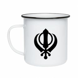 Кружка эмалированная White Khanda - PrintSalon