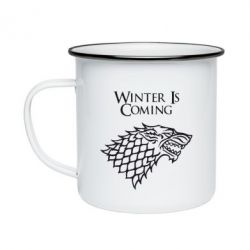Кружка эмалированная Winter is coming (Игра престолов) - PrintSalon
