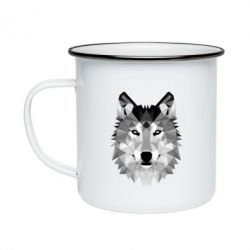 Кружка эмалированная Wolf Art - PrintSalon