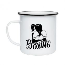 Кружка эмалированная Women's Boxing - PrintSalon