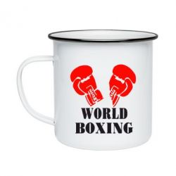 Кружка эмалированная World Boxing - PrintSalon