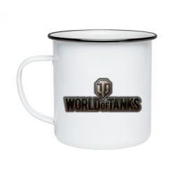 Кружка емальована World Of Tanks Logo - PrintSalon