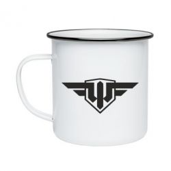 Кружка емальована World of Warplanes Logo - PrintSalon