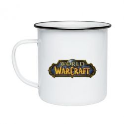 Кружка емальована Wow Logo - PrintSalon