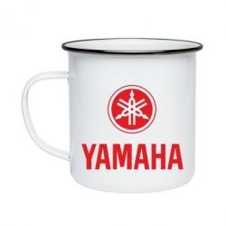 Кружка эмалированная Yamaha Logo(R+W) - PrintSalon