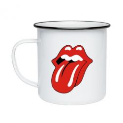 Кружка емальована Мова Rolling Stones - PrintSalon