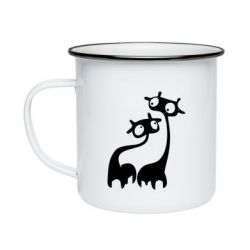 Кружка эмалированная Жирафы - PrintSalon