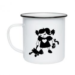 Кружка емальована Злюка - PrintSalon