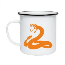 Кружка эмалированная Змея - PrintSalon