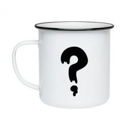 Кружка эмалированная Знак Вопроса - PrintSalon