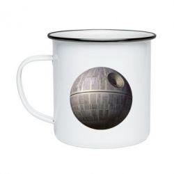 Кружка эмалированная Звезда смерти - PrintSalon