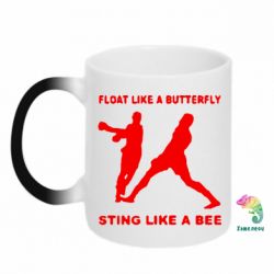 Чашка-хамелеон Ali: Float Like A Butterfly - PrintSalon