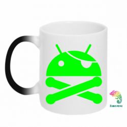 Чашка-хамелеон Android Pirate - PrintSalon