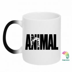 Чашка-хамелеон Animal Powerlifting - PrintSalon