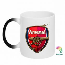 Чашка-хамелеон Arsenal Art Logo - PrintSalon